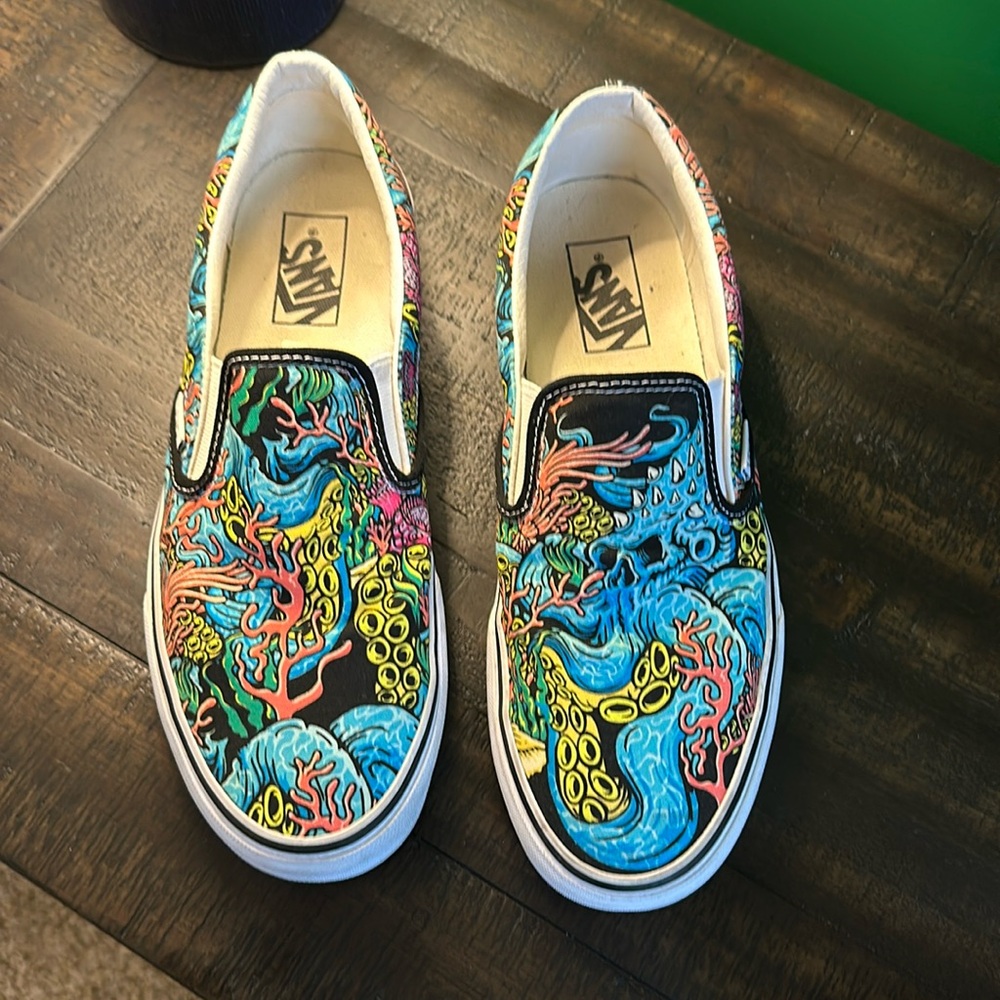 Vans slip on. Underwater skate shoes